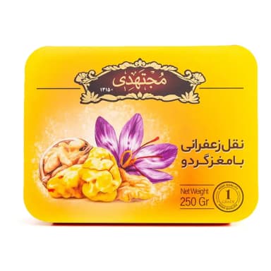 نقل ارومیه زعفرانی با مغز گردو مجتهدی