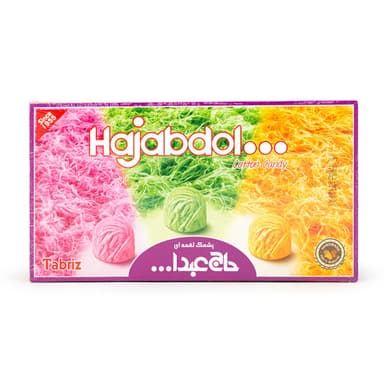 پشمک لقمه ای میکس میوه در جعبه مقوایی رنگین