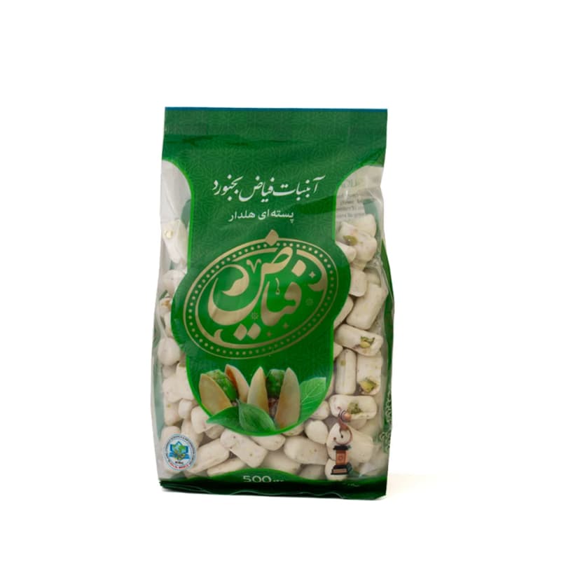 شکر پنیر پسته‌ای هل دار فیاض 500 گرمی
