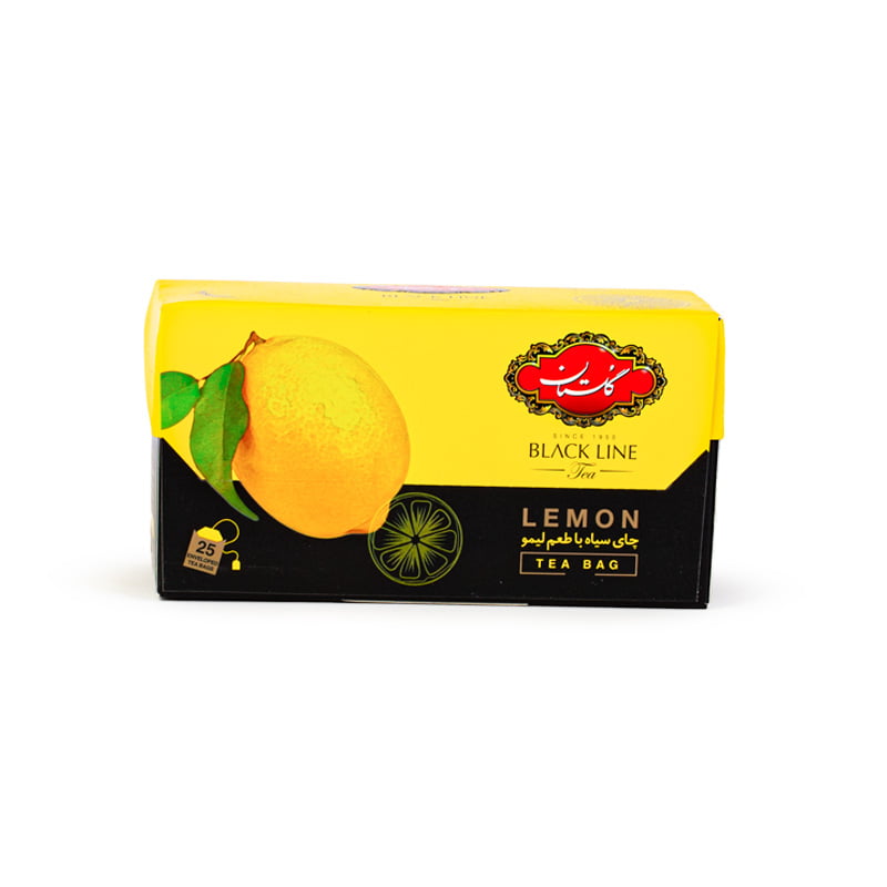 چای کیسه ای با طعم لیمو 25 عددی گلستان 1