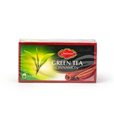 چای سبز کیسه ای با طعم دارچین 20 عددی گلستان 1