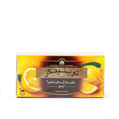 چای سیاه کیسه ای با طعم لیمو 25 عددی توینینگز 1