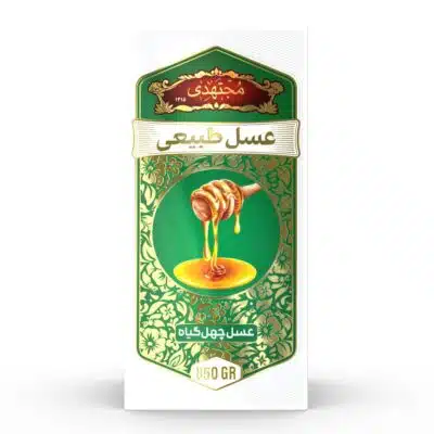 عسل چهل گیاه اصل 850 گرمی مجتهدی روبرو