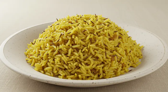 زیره پلو زعفرانی